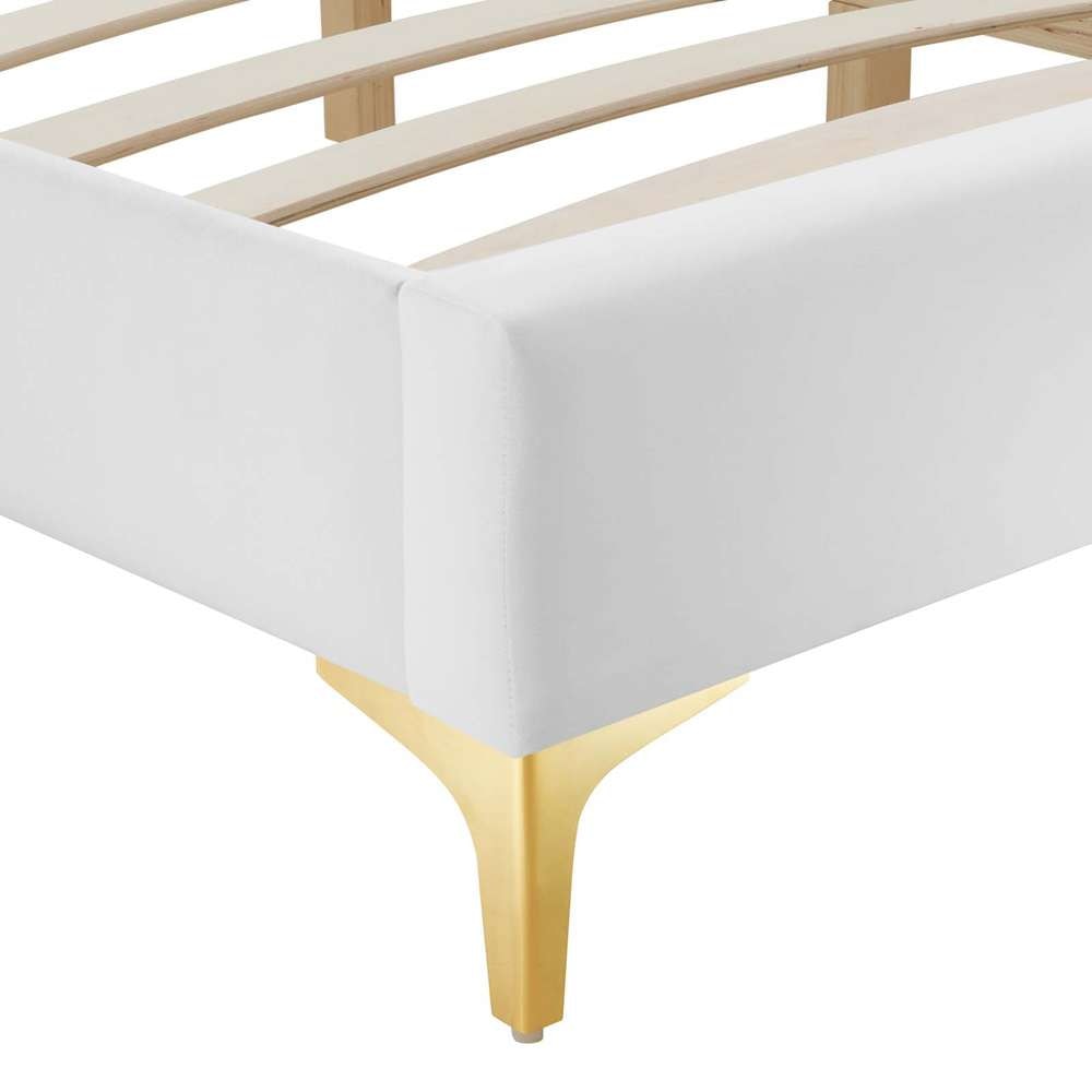 Modway - Sutton Full Performance Velvet Bed Frame - MOD-6306-WHI veiw 6