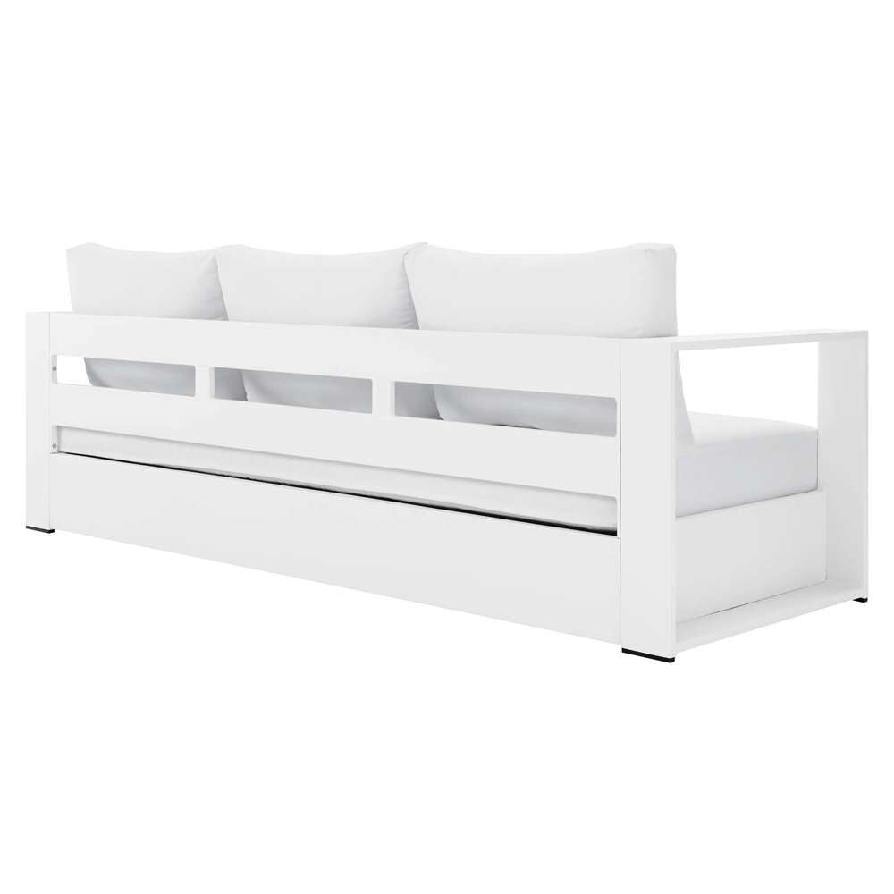 Modway - Tahoe Outdoor Patio Powder-Coated Aluminum 2-Piece Set - EEI-5750-WHI-WHI veiw 5