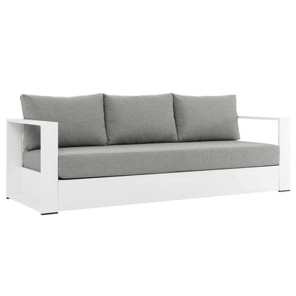 Modway - Tahoe Outdoor Patio Powder-Coated Aluminum 3-Piece Set - EEI-5748-WHI-GRY veiw 6