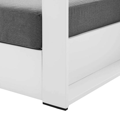 Modway - Tahoe Outdoor Patio Powder-Coated Aluminum Armchair - EEI-5675-WHI-CHA veiw 5