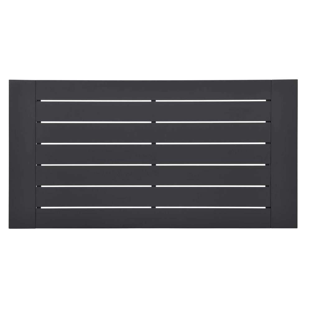Modway - Tahoe Outdoor Patio Powder-Coated Aluminum Coffee Table - EEI-5677-GRY veiw 3