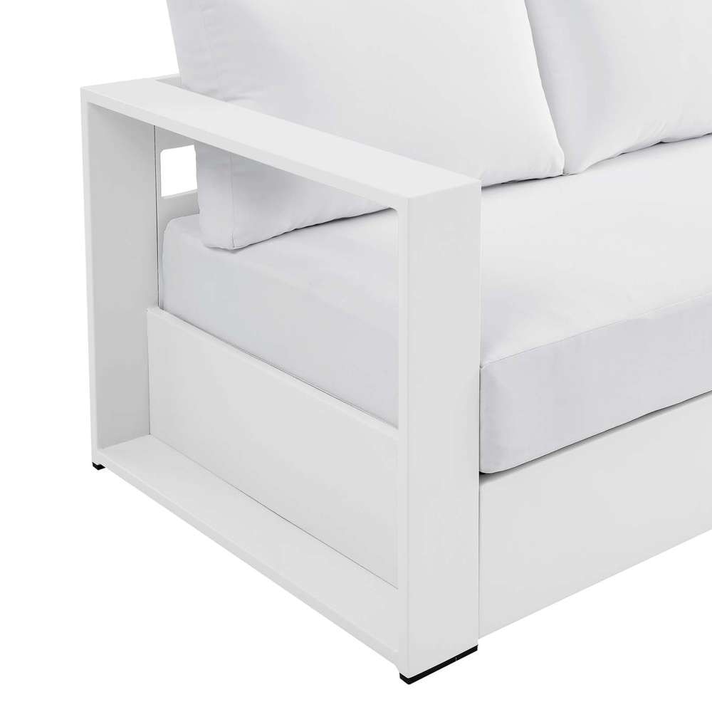 Modway - Tahoe Outdoor Patio Powder-Coated Aluminum Sofa - EEI-5676-WHI-WHI veiw 5