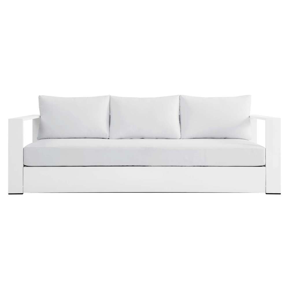Modway - Tahoe Outdoor Patio Powder-Coated Aluminum Sofa - EEI-5676-WHI-WHI veiw 6