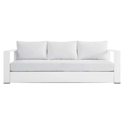 Modway - Tahoe Outdoor Patio Powder-Coated Aluminum Sofa - EEI-5676-WHI-WHI veiw 6