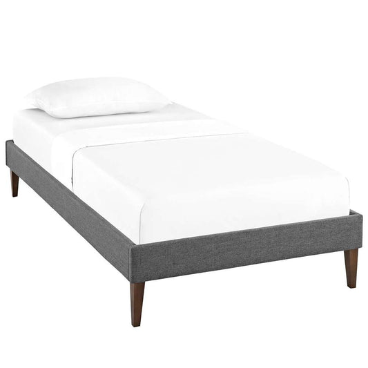 Modway - Tessie Twin Fabric Bed Frame with Squared Tapered Legs - MOD-5895-GRY veiw 2