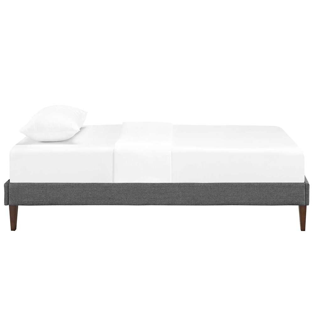 Modway - Tessie Twin Fabric Bed Frame with Squared Tapered Legs - MOD-5895-GRY veiw 4