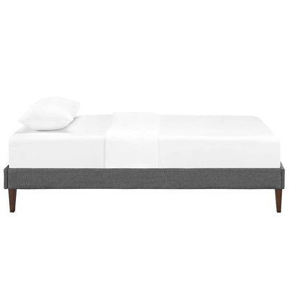 Modway - Tessie Twin Fabric Bed Frame with Squared Tapered Legs - MOD-5895-GRY veiw 4