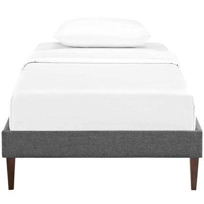 Modway - Tessie Twin Fabric Bed Frame with Squared Tapered Legs - MOD-5895-GRY veiw 5