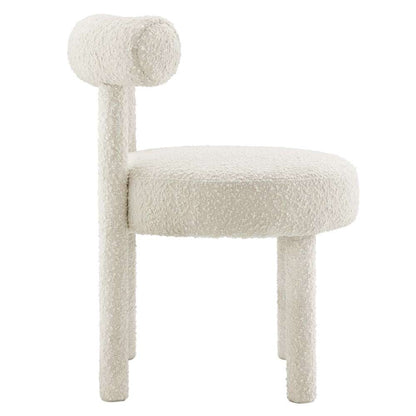 Modway - Toulouse Boucle Fabric Dining Chair - EEI-6387-IVO veiw 3