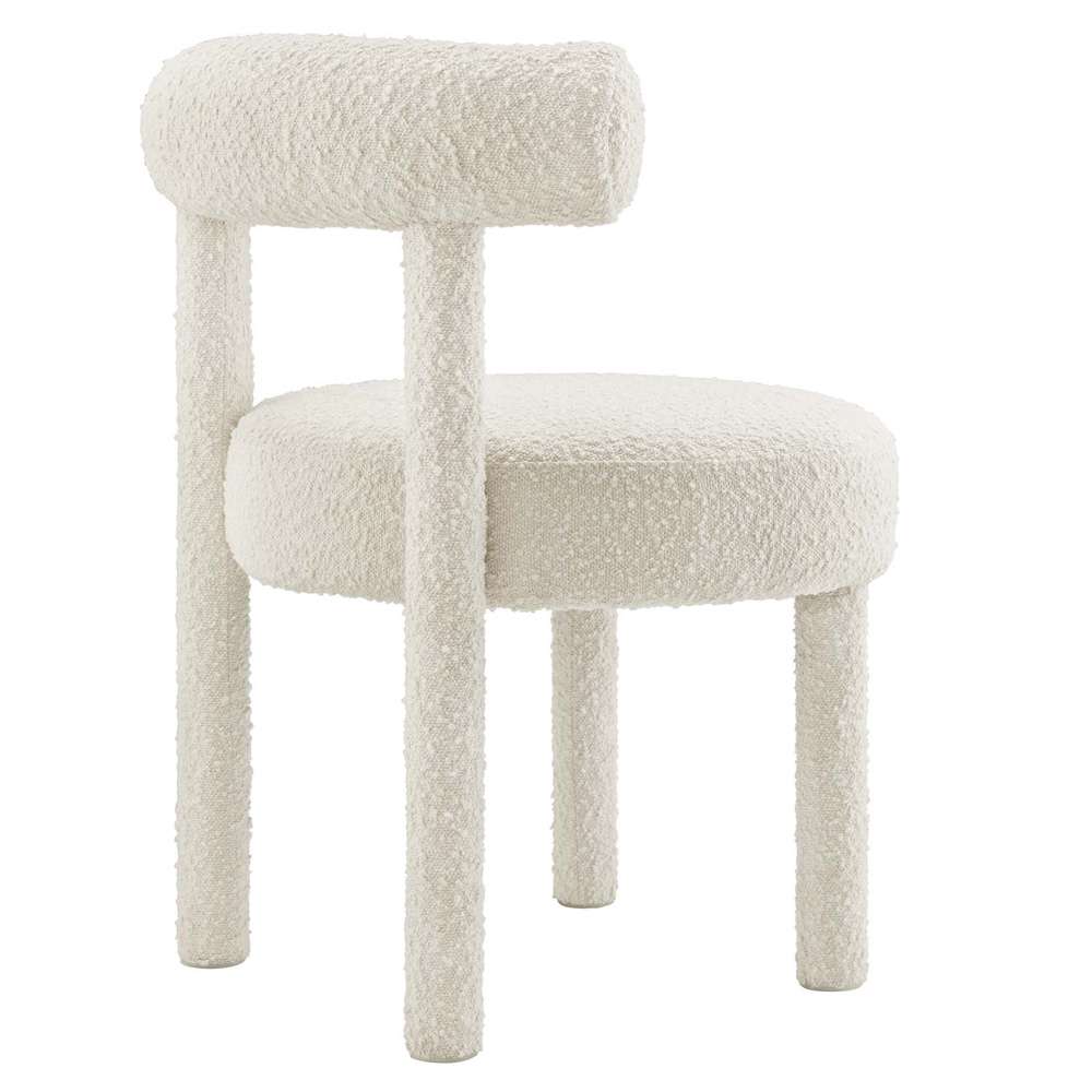 Modway - Toulouse Boucle Fabric Dining Chair - EEI-6387-IVO veiw 4