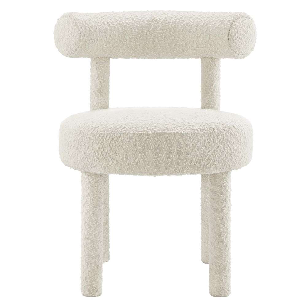 Modway - Toulouse Boucle Fabric Dining Chair - EEI-6387-IVO veiw 5