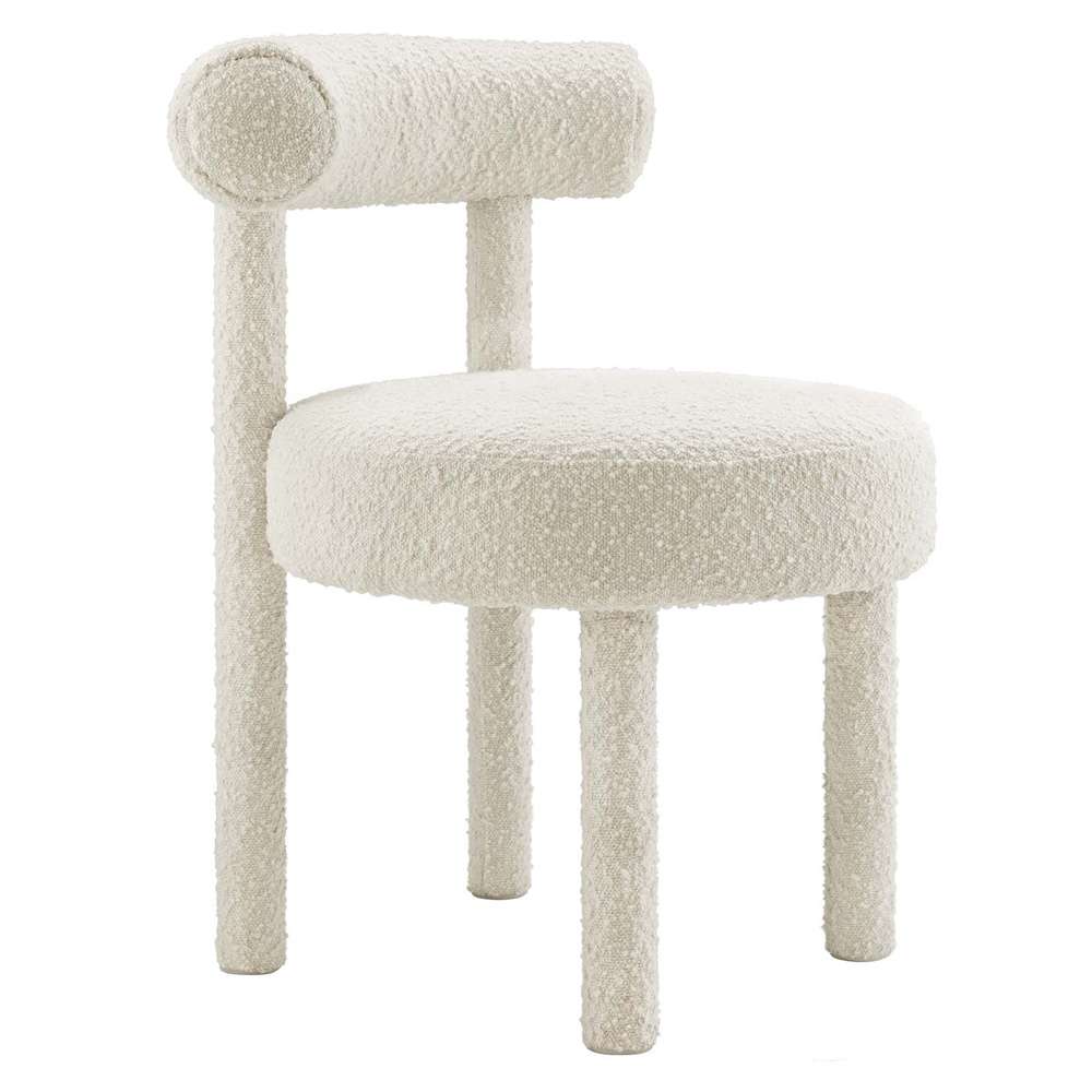 Modway - Toulouse Boucle Fabric Dining Chair - (Set of 2) - EEI-6705-IVO veiw 3