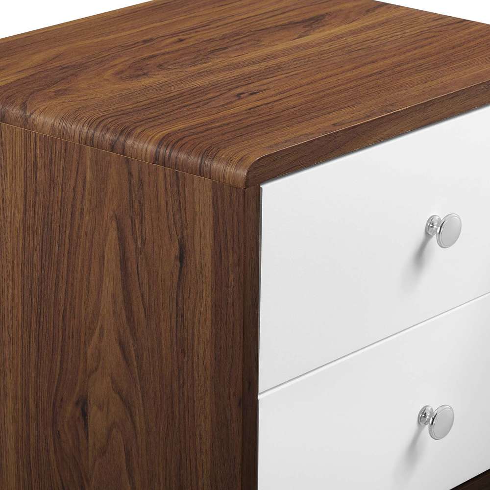 Modway - Transmit 2-Drawer Nightstand - MOD-7017-WAL-WHI veiw 4
