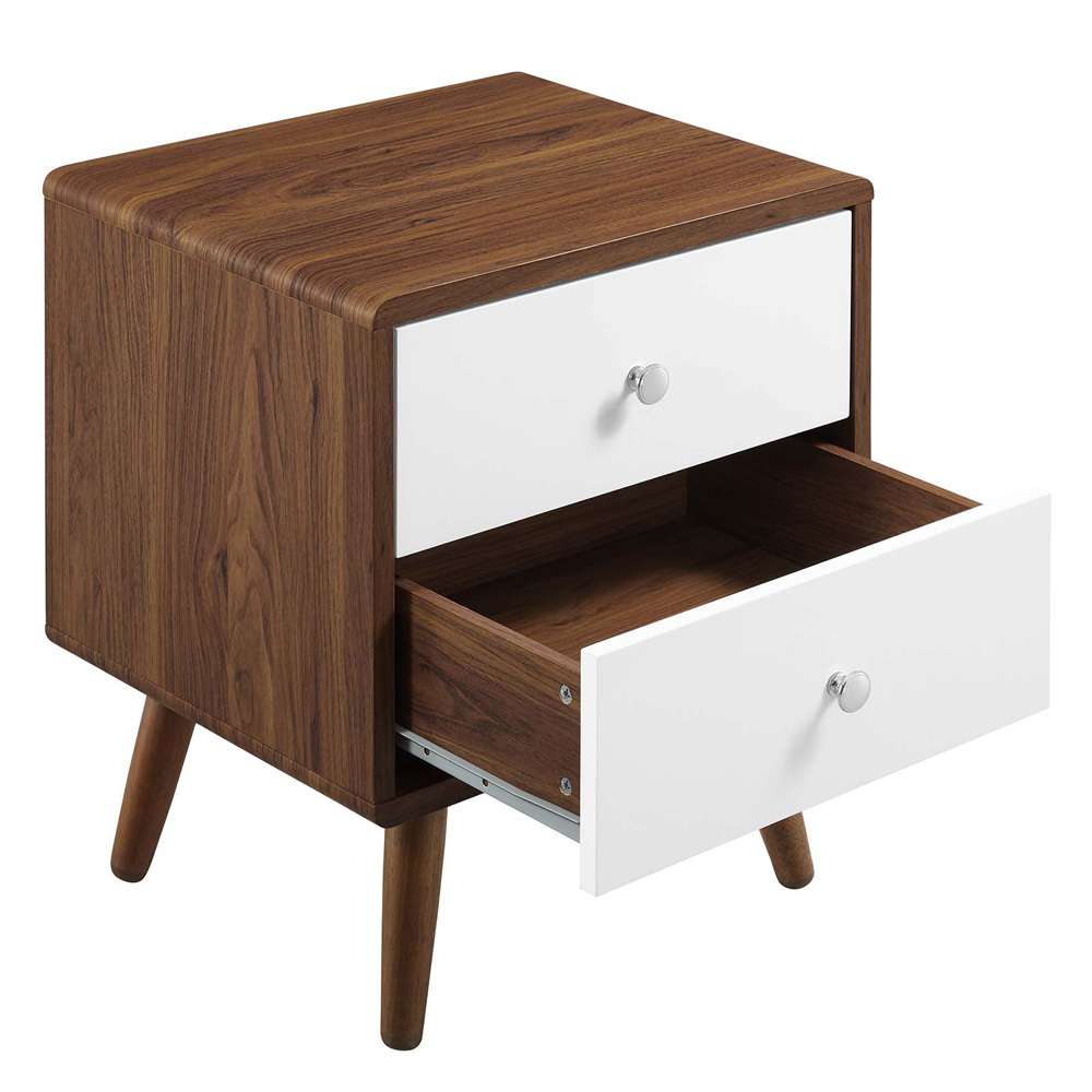 Modway - Transmit 2-Drawer Nightstand - MOD-7017-WAL-WHI veiw 5
