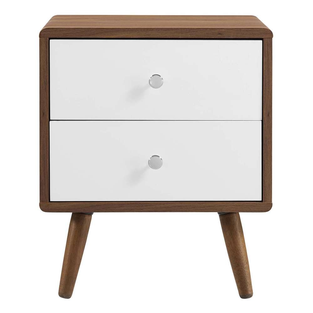 Modway - Transmit 2-Drawer Nightstand - MOD-7017-WAL-WHI veiw 6