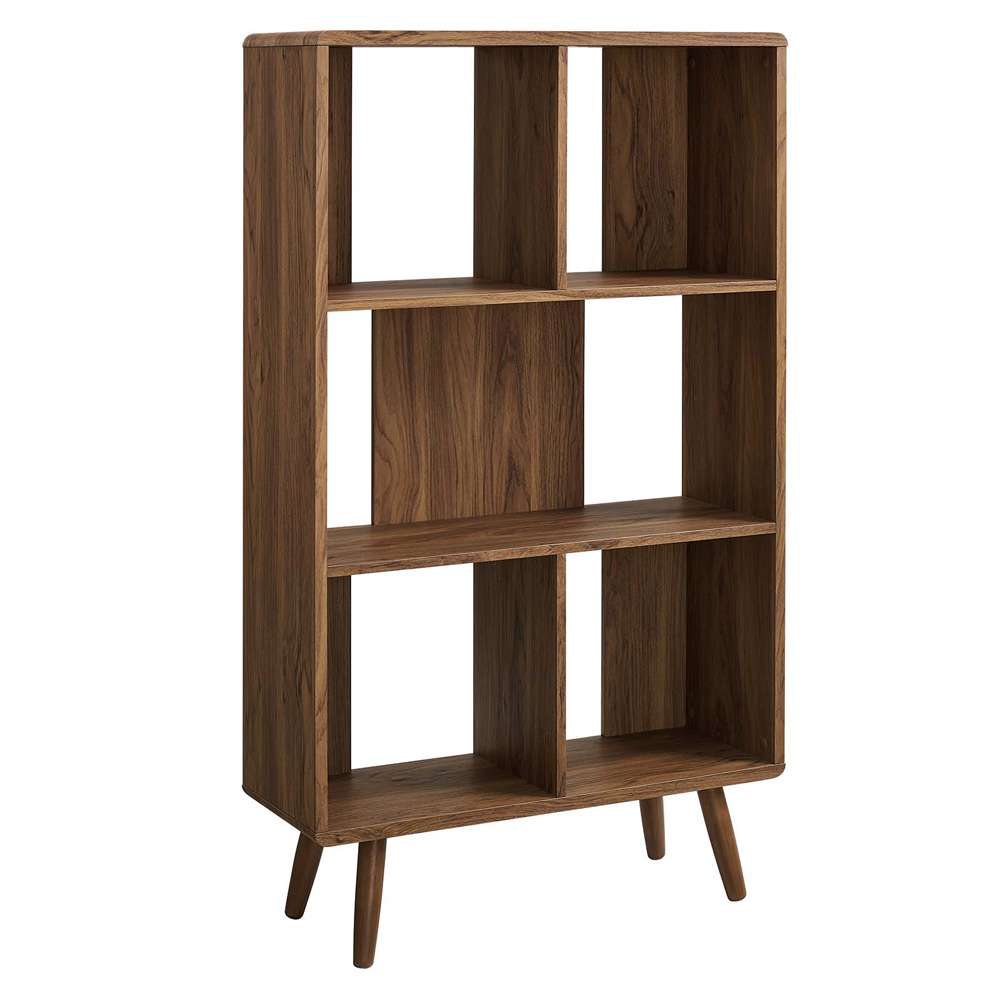 Modway - Transmit 5 Shelf Wood Grain Bookcase - EEI-5743-WAL veiw 2