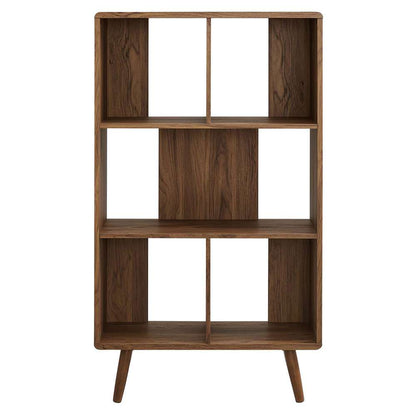 Modway - Transmit 5 Shelf Wood Grain Bookcase - EEI-5743-WAL veiw 4