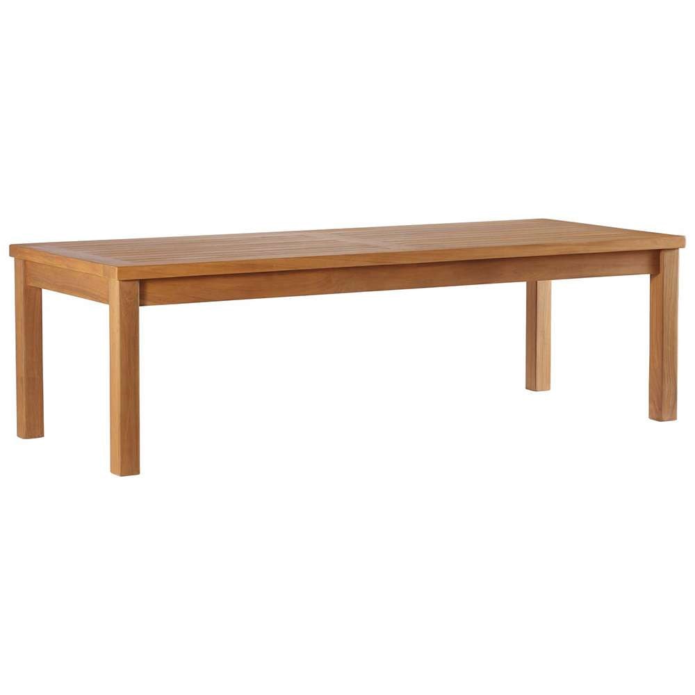Modway - Upland Outdoor Patio Teak Wood Coffee Table - EEI-4122-NAT veiw 1