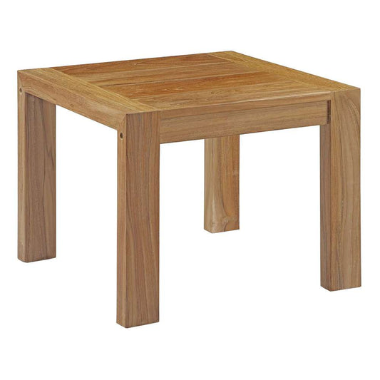 Modway - Upland Outdoor Patio Wood Side Table - EEI-2709-NAT veiw 1