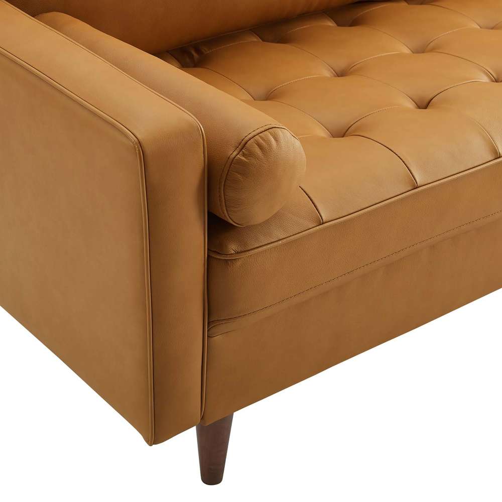 Modway - Valour Leather Sofa - EEI-4633-TAN veiw 3
