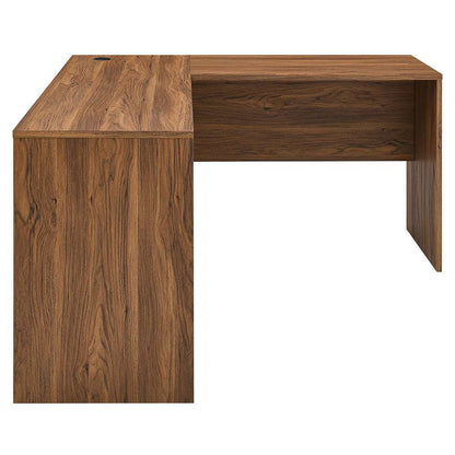 Modway - Venture L-Shaped Wood Office Desk - EEI-5703-WAL veiw 1