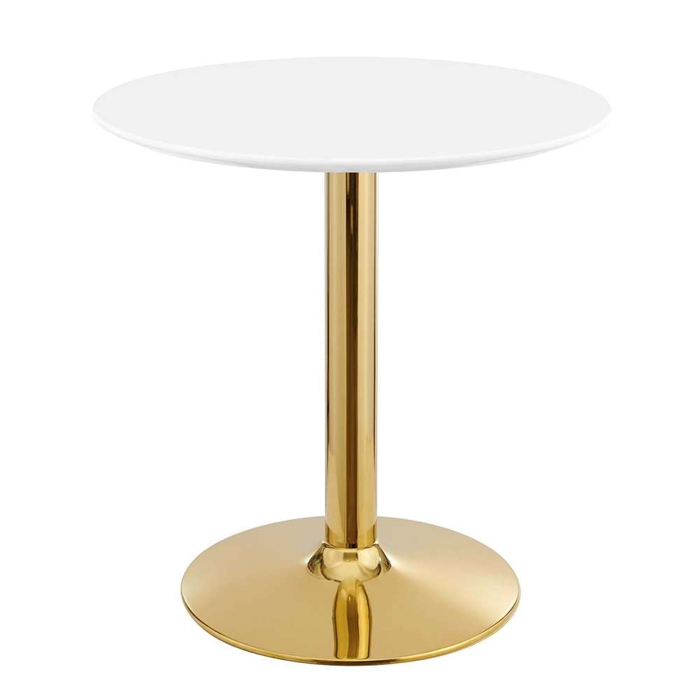 Modway - Verne 28in Dining Table - EEI-4543-GLD-WHI veiw 1