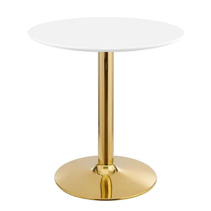 Modway - Verne 28in Dining Table - EEI-4543-GLD-WHI veiw 1