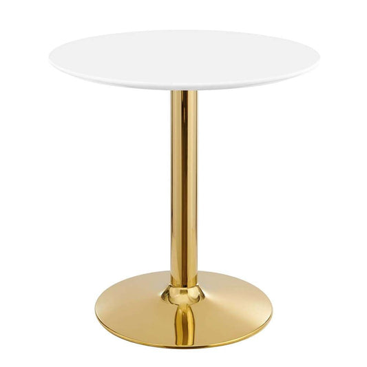 Modway - Verne 28in Dining Table - EEI-4543-GLD-WHI veiw 1
