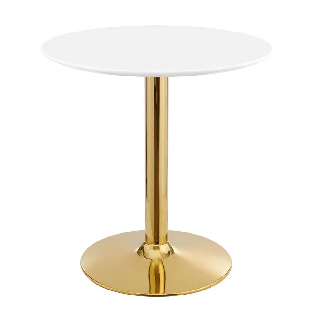 Modway - Verne 28in Dining Table - EEI-4543-GLD-WHI veiw 2