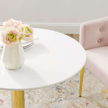 Modway - Verne 28in Dining Table - EEI-4543-GLD-WHI veiw 5