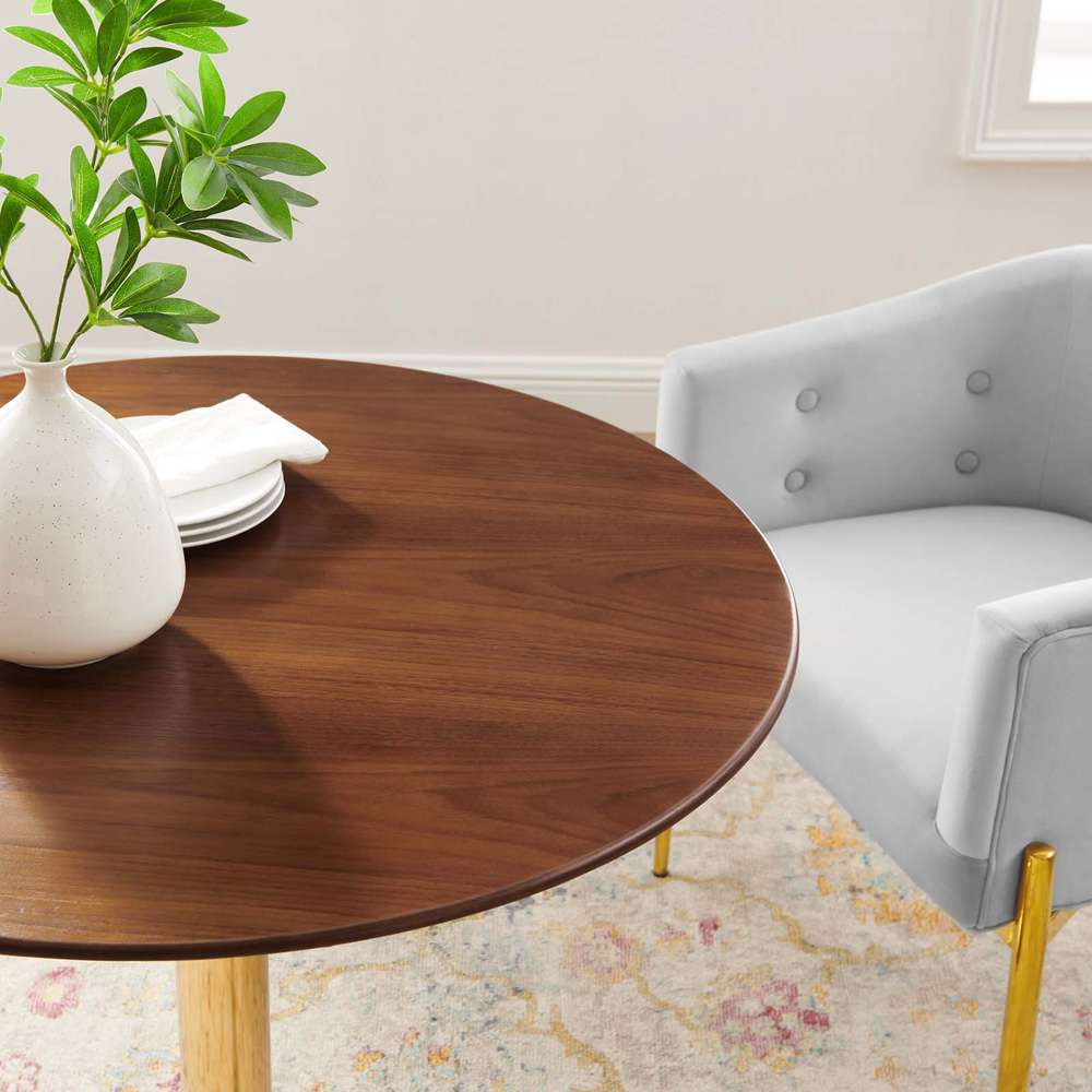 Modway - Verne 35in Dining Table - EEI-4550-GLD-WAL veiw 5