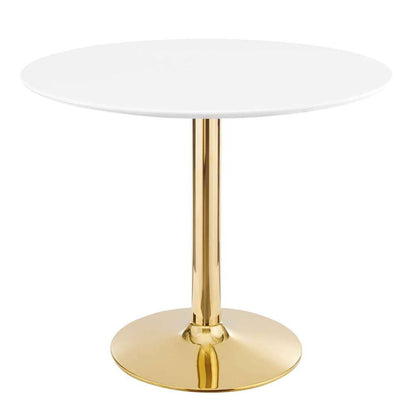 Modway - Verne 35in Dining Table - EEI-4544-GLD-WHI veiw 2