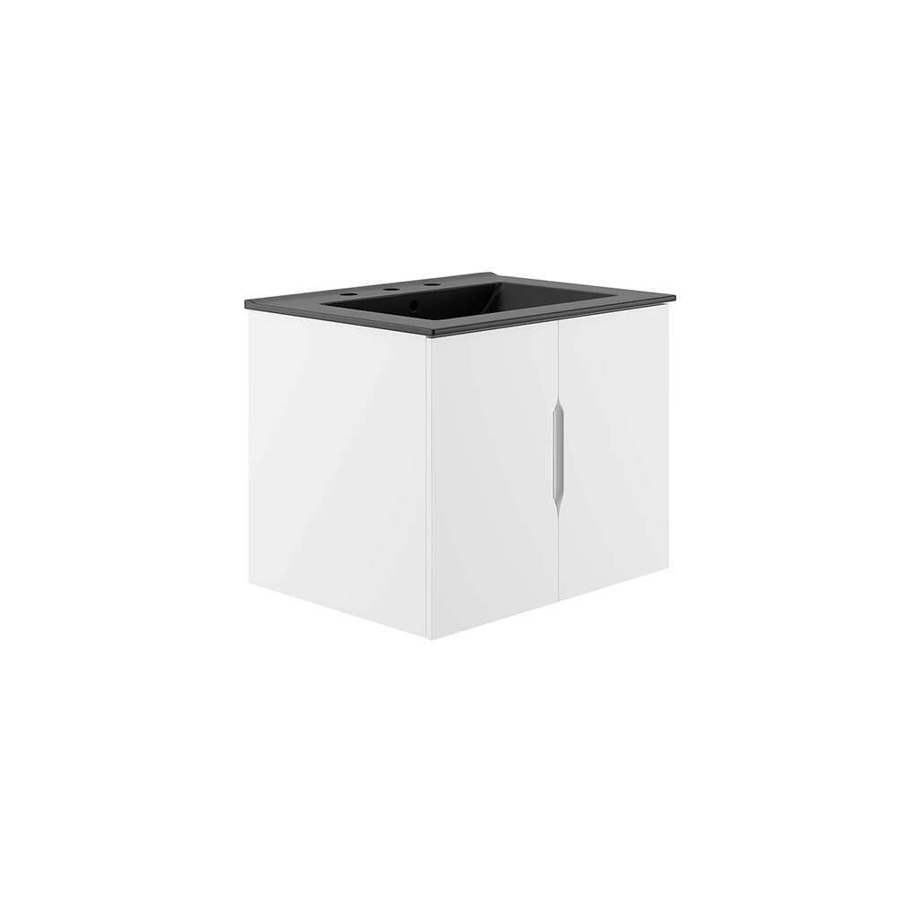 Modway - Vitality 24in Bathroom Vanity - EEI-5782-WHI-BLK veiw 1