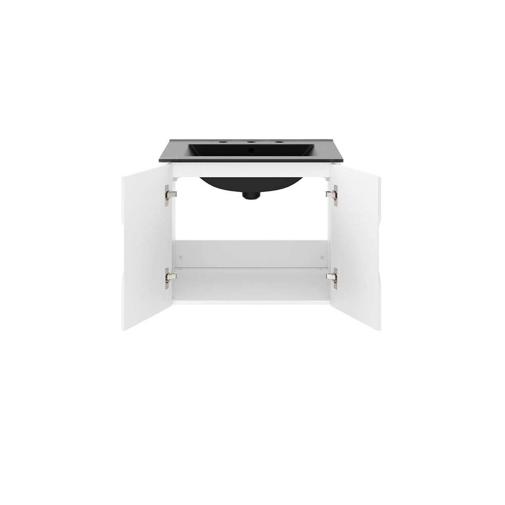 Modway - Vitality 24in Bathroom Vanity - EEI-5782-WHI-BLK veiw 4