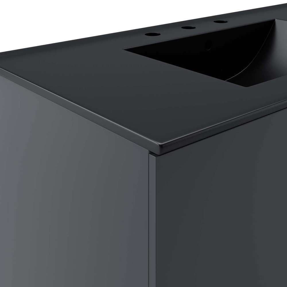 Modway - Vitality 36in Bathroom Vanity - EEI-5783-GRY-BLK veiw 4