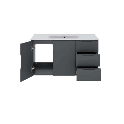 Modway - Vitality 36in Bathroom Vanity - EEI-5783-GRY-WHI veiw 5