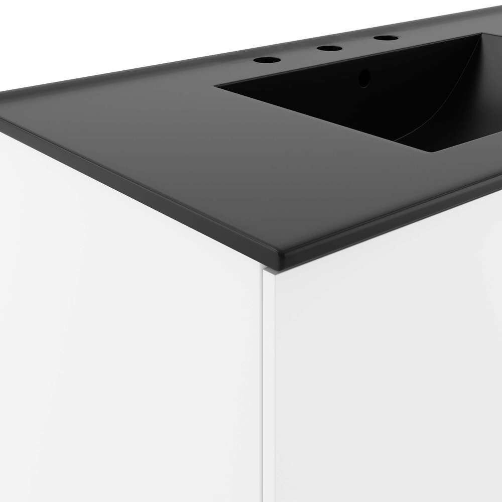 Modway - Vitality 36in Bathroom Vanity - EEI-5783-WHI-BLK veiw 4