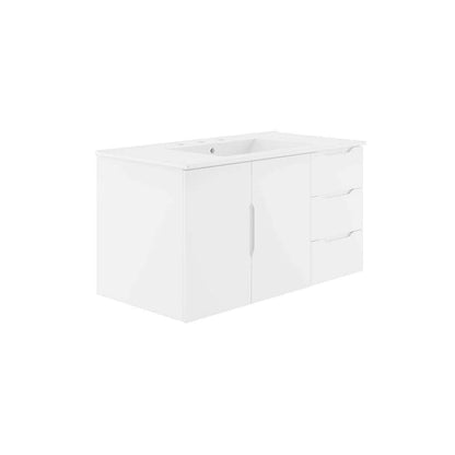Modway - Vitality 36in Bathroom Vanity - EEI-5783-WHI-WHI veiw 1