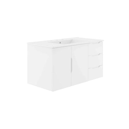 Modway - Vitality 36in Bathroom Vanity - EEI-5783-WHI-WHI veiw 2