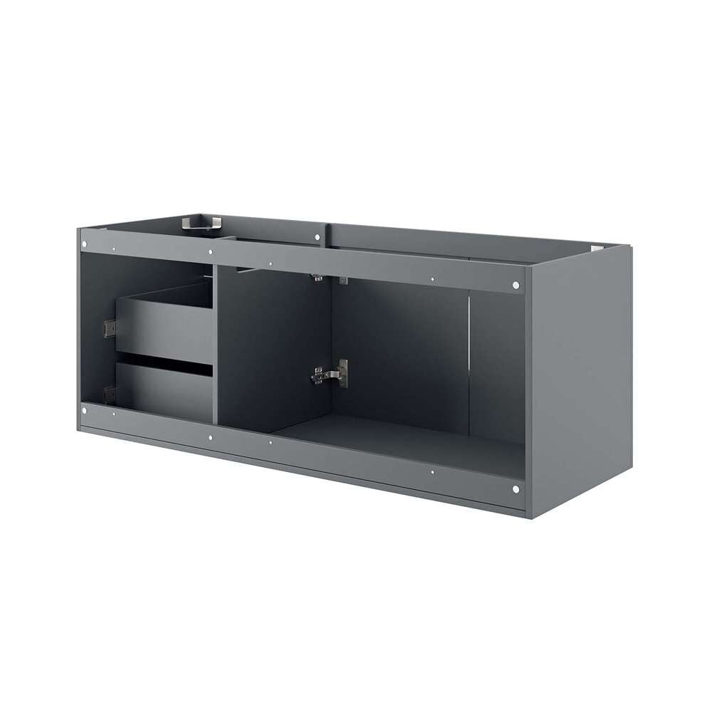 Modway - Vitality 48in Double or Single Sink Compatible (Not Included) Bathroom Vanity Cabinet - EEI-4895-GRY veiw 5