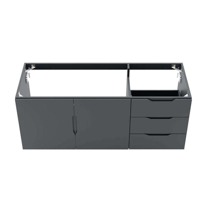 Modway - Vitality 48in Double or Single Sink Compatible (Not Included) Bathroom Vanity Cabinet - EEI-4895-GRY veiw 6