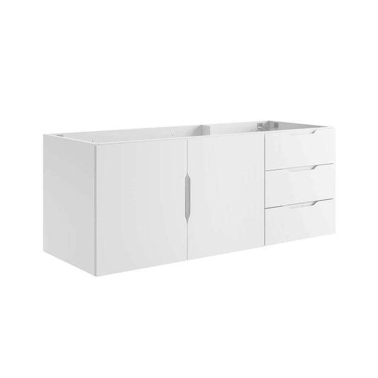 Modway - Vitality 48in Double or Single Sink Compatible (Not Included) Bathroom Vanity Cabinet - EEI-4895-WHI veiw 2