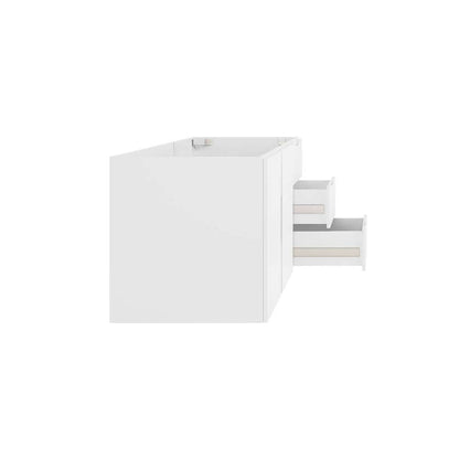 Modway - Vitality 48in Double or Single Sink Compatible (Not Included) Bathroom Vanity Cabinet - EEI-4895-WHI veiw 4