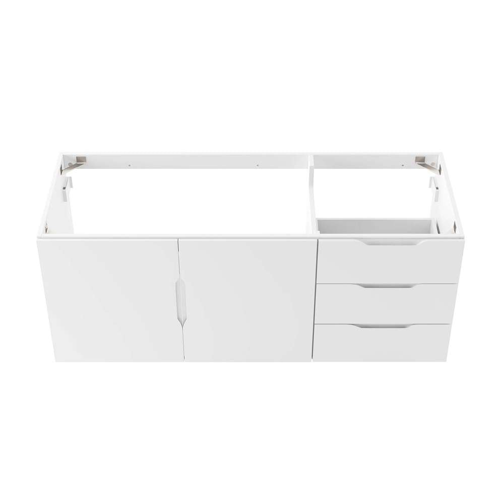 Modway - Vitality 48in Double or Single Sink Compatible (Not Included) Bathroom Vanity Cabinet - EEI-4895-WHI veiw 6