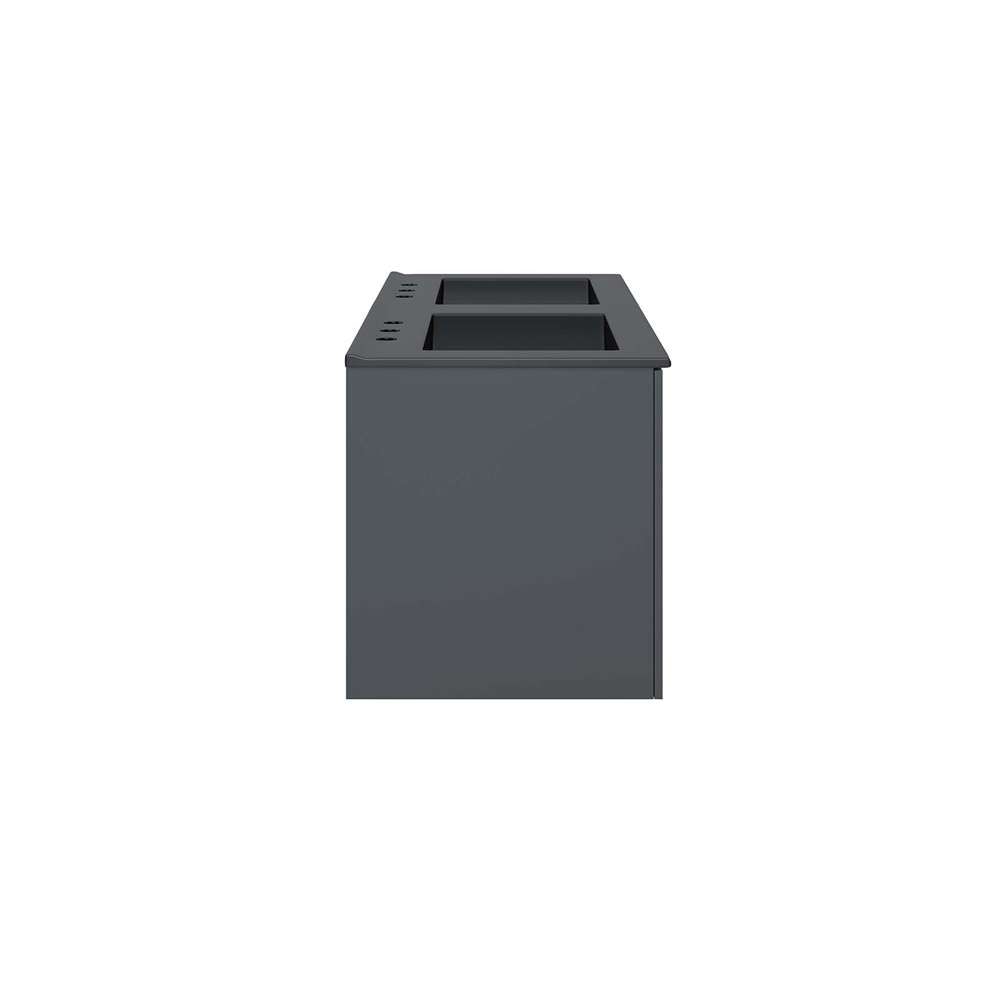 Modway - Vitality 48in Double Sink Bathroom Vanity in Gray Black - EEI-5785-GRY-BLK veiw 3