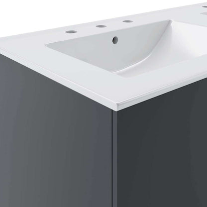 Modway - Vitality 48in Double Sink Bathroom Vanity in Gray White - EEI-5785-GRY-WHI veiw 4