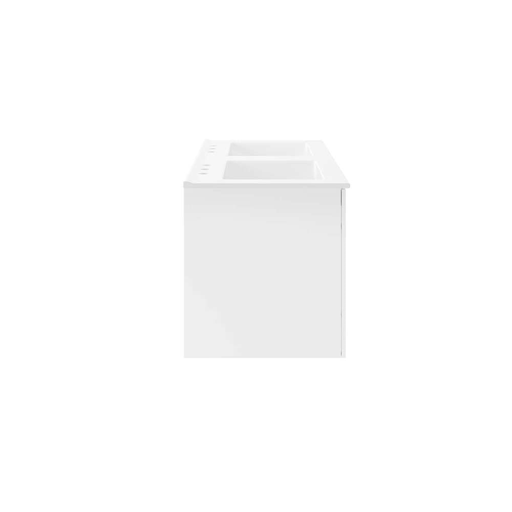 Modway - Vitality 48in Double Sink Bathroom Vanity in White White - EEI-5785-WHI-WHI veiw 3