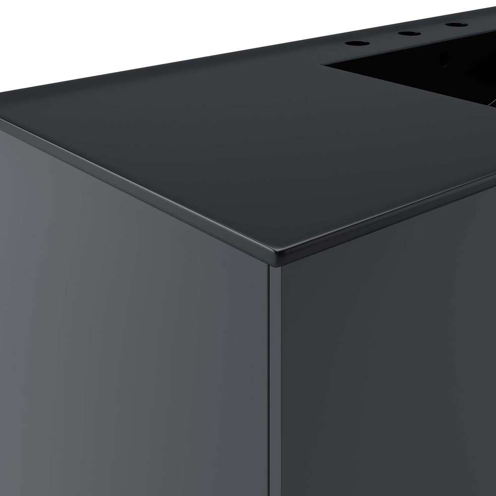 Modway - Vitality 48in Single Sink Bathroom Vanity - EEI-5784-GRY-BLK veiw 4