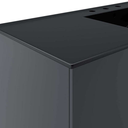 Modway - Vitality 48in Single Sink Bathroom Vanity - EEI-5784-GRY-BLK veiw 4