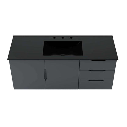 Modway - Vitality 48in Single Sink Bathroom Vanity - EEI-5784-GRY-BLK veiw 6